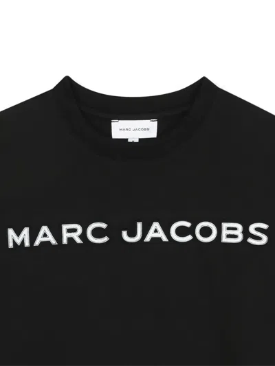 Marc Jacobs Logo-print Long-sleeve T-shirt In Black