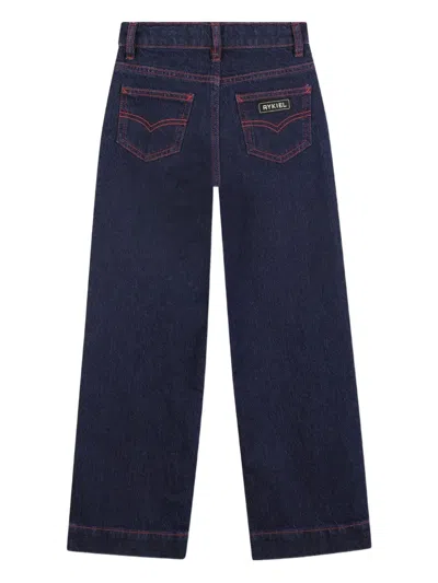 Sonia Rykiel Enfant Heart-embroidered Jeans