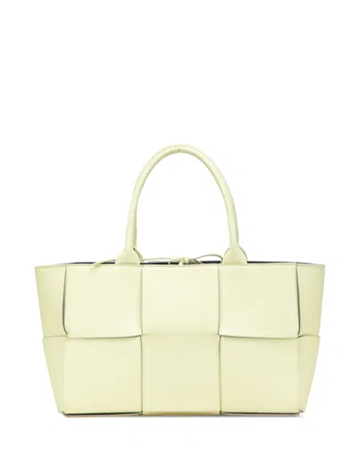 Pre-owned Bottega Veneta 2012-2025 Small Lambskin Intrecciato Arco Tote Bag