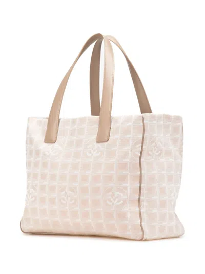 Pre-owned Chanel 2003-2004 New Travel Line Nylon Tote Bag
