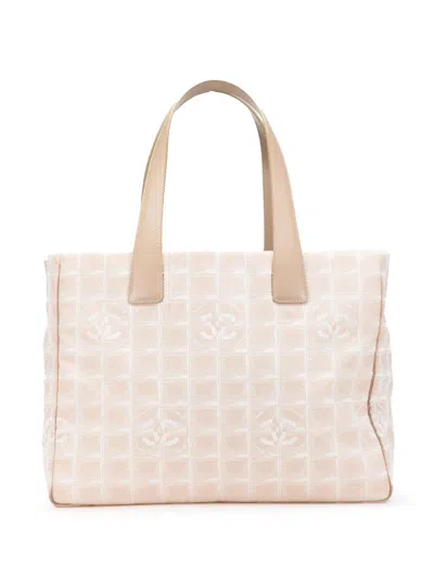 Pre-owned Chanel 2003-2004 New Travel Line Nylon Tote Bag