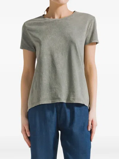 Deha Short-sleeve Cotton T-shirt In Gray