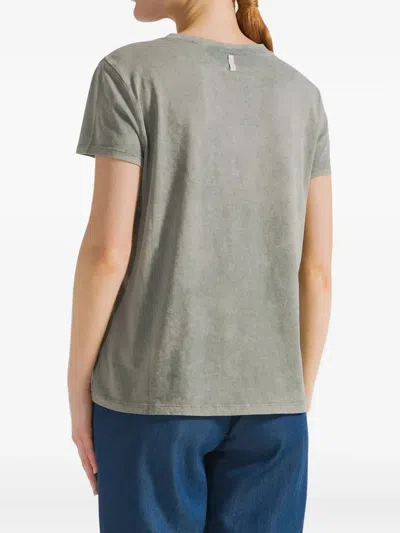 Deha Short-sleeve Cotton T-shirt In Gray