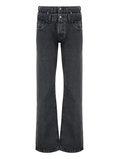 7 For All Mankind Hustle 5-pocket Straight-leg Jeans In Black