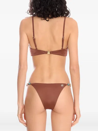 Brigitte Eva Beaded-strap Bikini Set