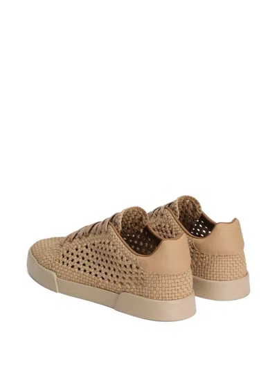 Dolce & Gabbana Portofino Low-top Sneakers In Brown