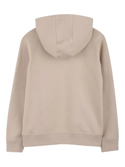 Hugo Boss Logo-print Hoodie In Neutral