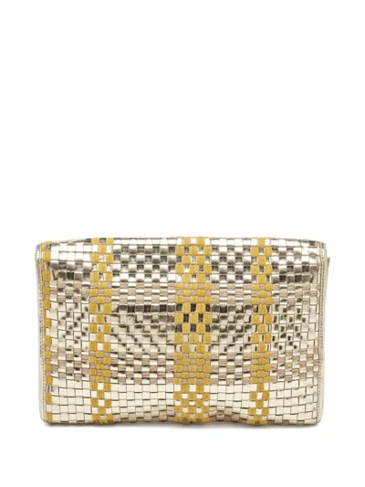 Pre-owned Kate Spade Interwoven Clutch Bag