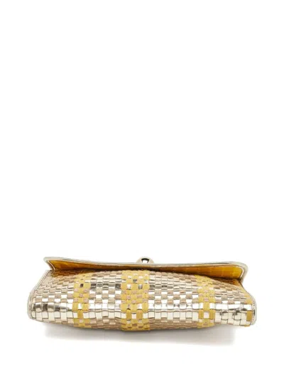 Pre-owned Kate Spade Interwoven Clutch Bag