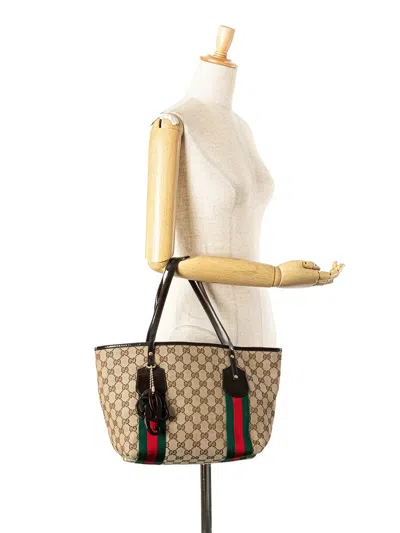 Pre-owned Gucci 2000-2015 Gg Canvas Web Jolie Tote Bag