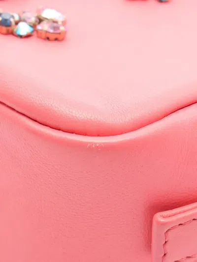 Pre-owned Chanel 2020 Lambskin Giant Crystal Cc Camera Bag Crossbody Bag