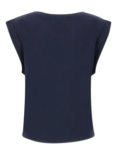 Kaos Logo-embroidered T-shirt In Blue