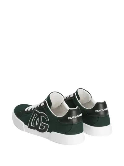Dolce & Gabbana Portofino Sneakers In Green
