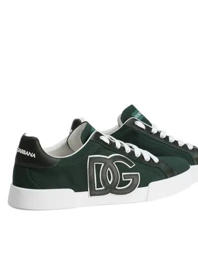Dolce & Gabbana Portofino Sneakers In Green