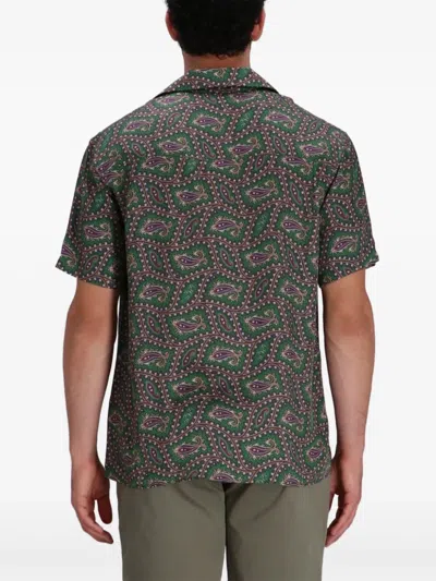 Drôle De Monsieur Paisley-print Short-sleeve Shirt In Multi
