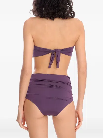 Brigitte Embellished High-waisted Bikini Set