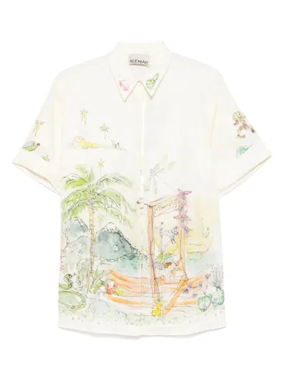Alemais Whimsical Graphic-print Shirt In Multi
