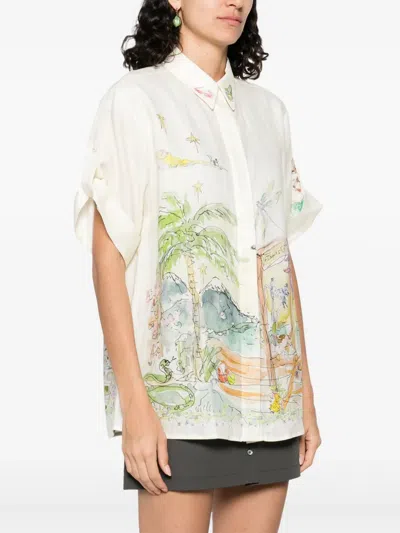 Alemais Whimsical Graphic-print Shirt In Multi