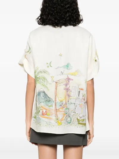 Alemais Whimsical Graphic-print Shirt In Multi