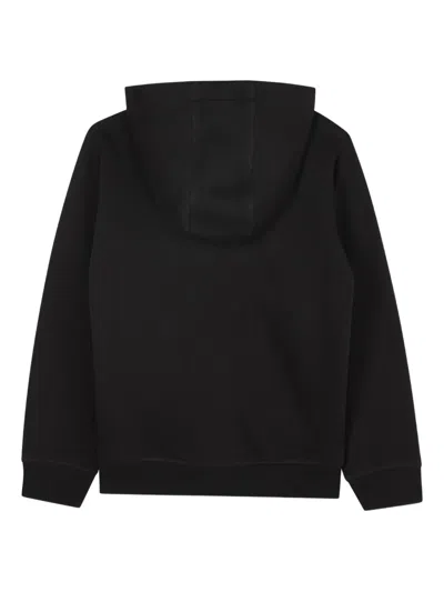 Hugo Boss Zip-front Hoodie In Black