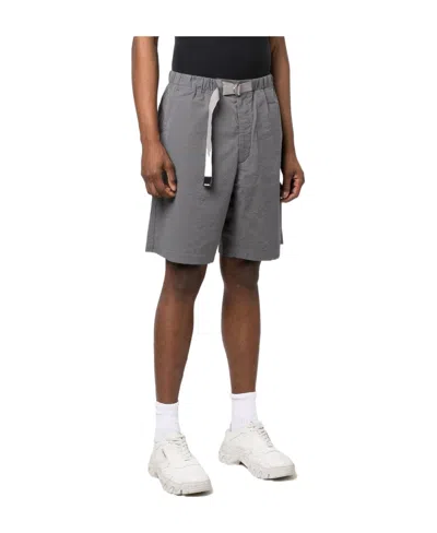 Kenzo Belted-waist Bermuda Shorts In Gray