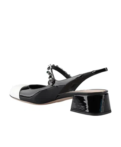 Miu Miu Two-tone Chain-link Pumps