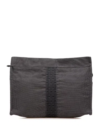 Pre-owned Hermes 1990-2010 Canvas Herline Clutch Bag