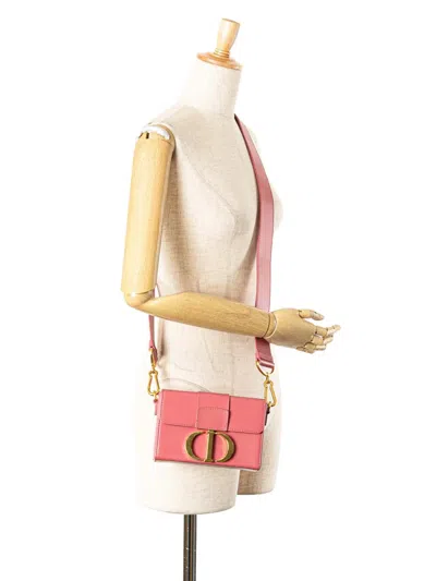 Pre-owned Dior 2020 Micro Smooth Calfskin 30 Montaigne Flap Crossbody Bag