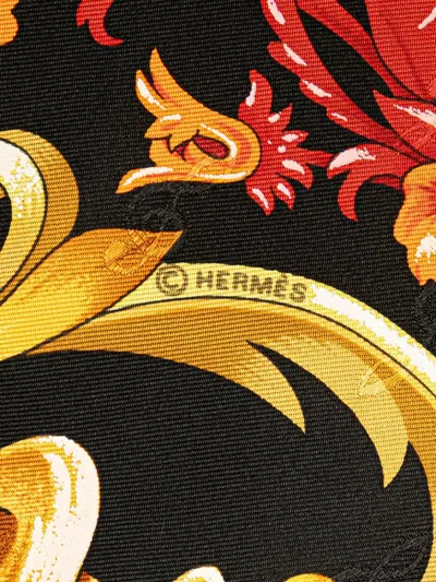 Pre-owned Hermes 1992-2000 Orgauphone Et Autres Mecaniques Silk Scarf Scarves