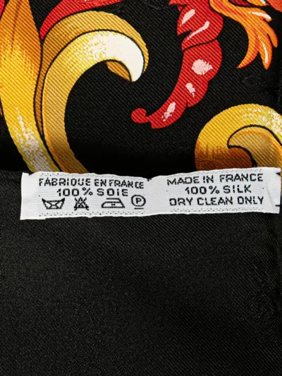 Pre-owned Hermes 1992-2000 Orgauphone Et Autres Mecaniques Silk Scarf Scarves