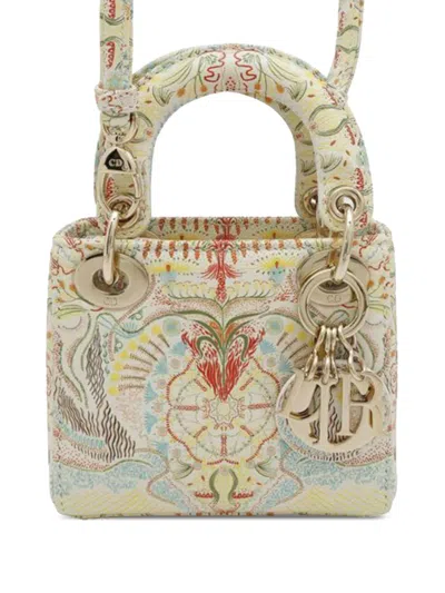 Pre-owned Dior 2000-2025 Micro Calfskin In Lights Lady  Satchel