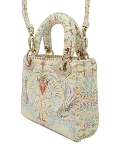 Pre-owned Dior 2000-2025 Micro Calfskin In Lights Lady  Satchel