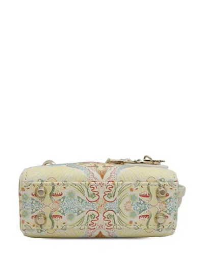 Pre-owned Dior 2000-2025 Micro Calfskin In Lights Lady  Satchel