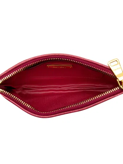Pre-owned Miu Miu 2010-2025 Matelasse Lambskin Leather Clutch Bag