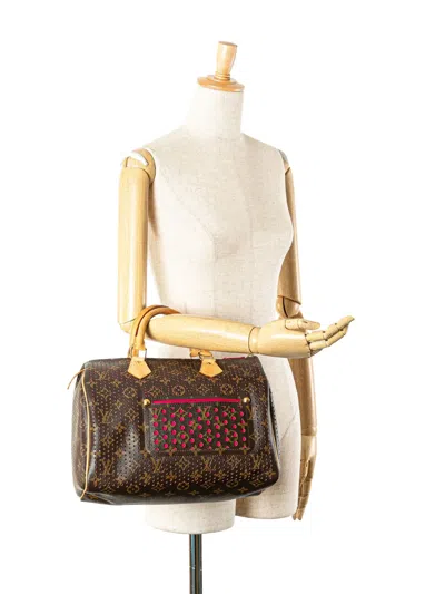 Pre-owned Louis Vuitton 2005-2025 Monogram Perforated Speedy 30 Boston Bag