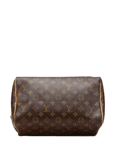 Pre-owned Louis Vuitton 2005-2025 Monogram Perforated Speedy 30 Boston Bag