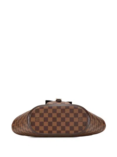 Pre-owned Louis Vuitton 2003 Damier Ebene Manosque Pm Shoulder Bag