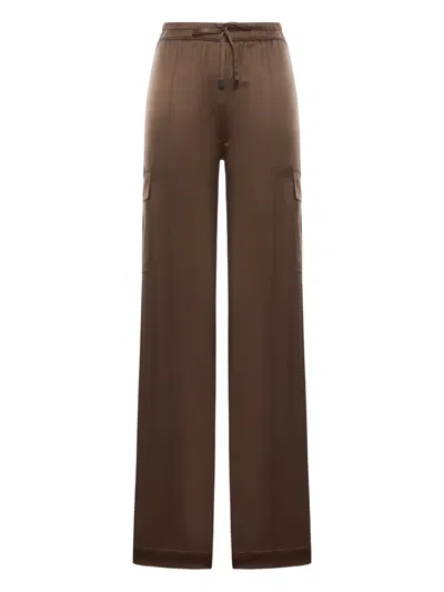 Tom Ford Elasticated-waist Cargo-pockets Trousers In Brown