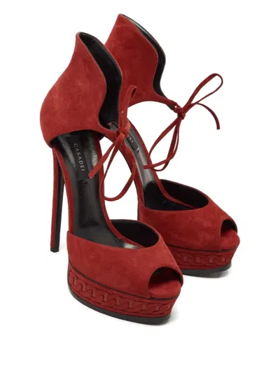 Pre-owned Casadei Vintage 150mm Suede Heeled Sandals