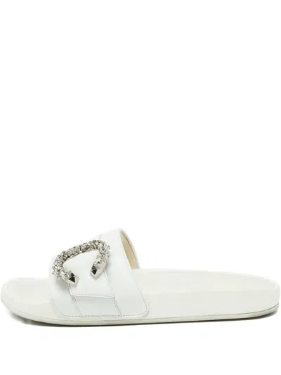 Pre-owned Jimmy Choo Buckle-detailing Slides