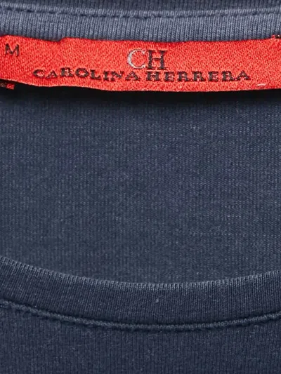 Pre-owned Carolina Herrera Vintage Logo-embroidered T-shirt
