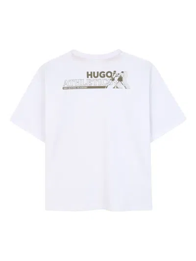 Hugo Boss Logo-print T-shirt In White