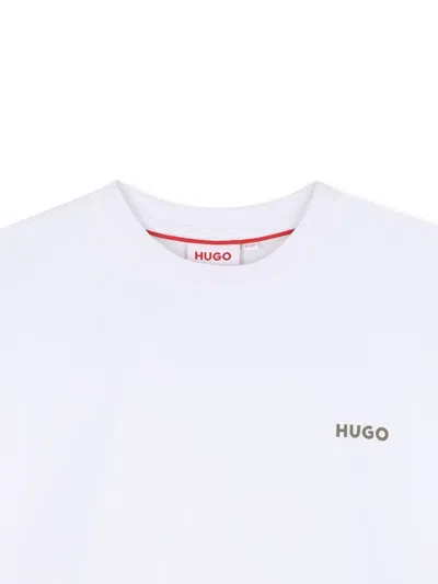 Hugo Boss Logo-print T-shirt In White
