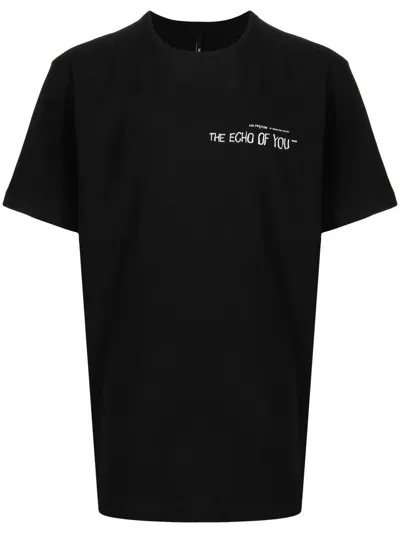 Iso.poetism Graphic-print Short-sleeved T-shirt In Black