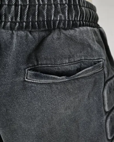 Satoshi Nakamoto Denim Moto Shorts