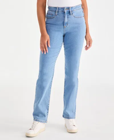 Style & Co Women's High Rise Straight-leg Jeans, Regular, Short And Long Lengths, Created For Macy's