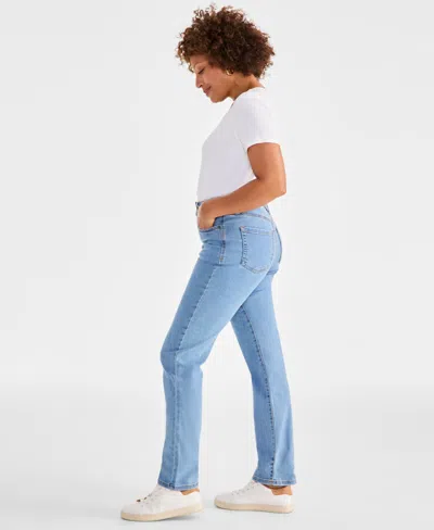 Style & Co Women's High Rise Straight-leg Jeans, Regular, Short And Long Lengths, Created For Macy's
