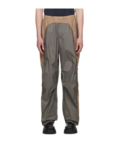 Misbhv Beige Jordan Barrett Edition Paneled Track Pants In Gray