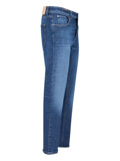 Pt Torino Slim Cut Washed Effect Jeans