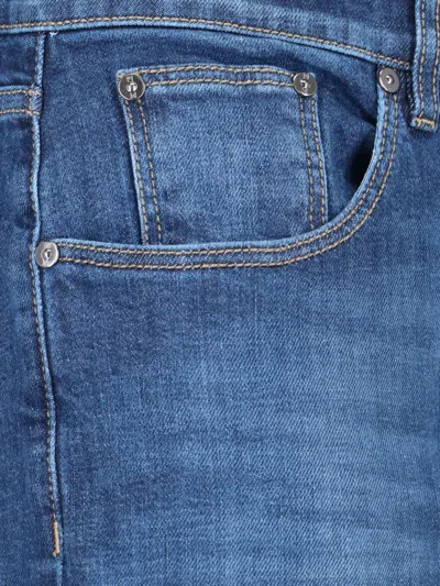 Pt Torino Slim Cut Washed Effect Jeans